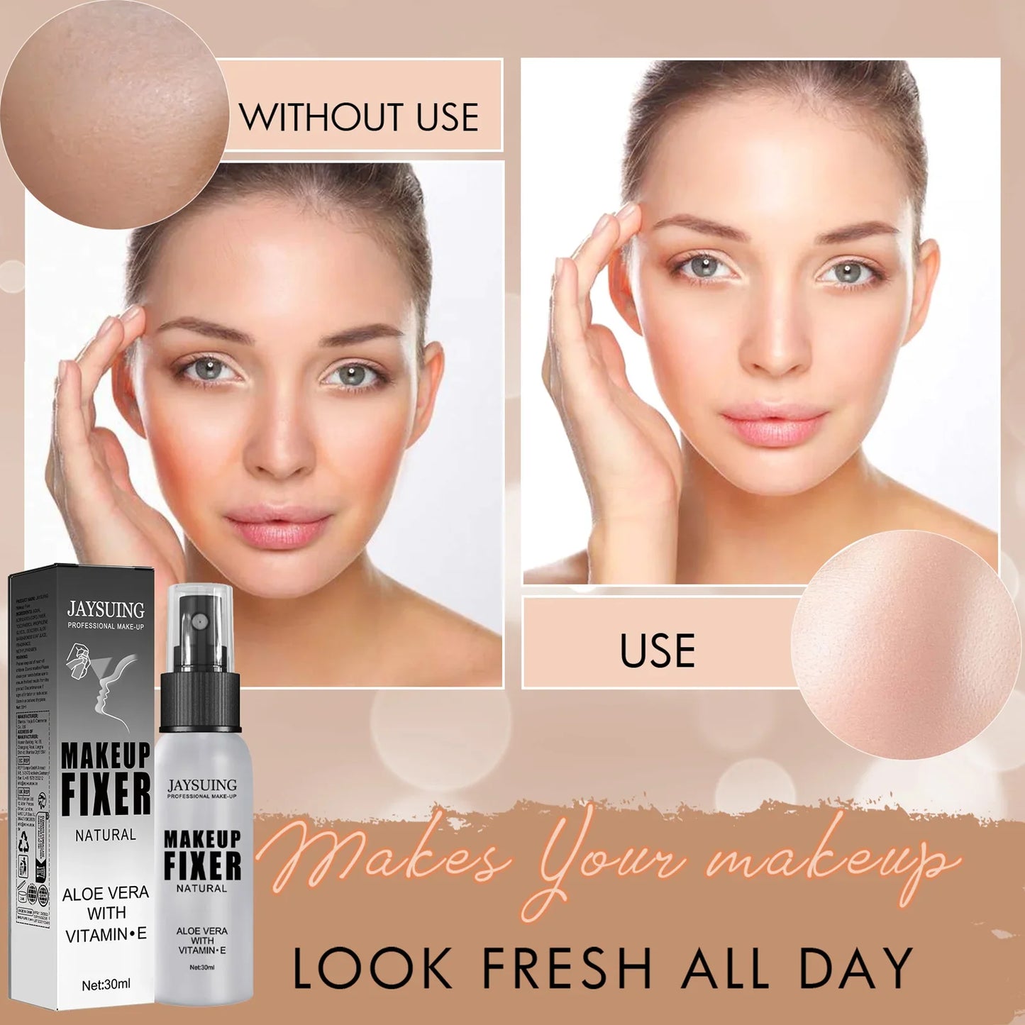 Makeup Setting Spray Moisturizing Hydrate Oil Control Long-lasting Make Up Natural Matte Refreshing Quick Fixer Spray Cosmetics