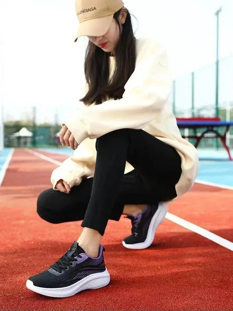 2024 Women’s Fashion Sneakers – Breathable Anti-Slip Running & Hiking Shoes | حذاء رياضي نسائي 2024 – شباشب تنفس مريحة مانعة للانزلاق للجري والمشي