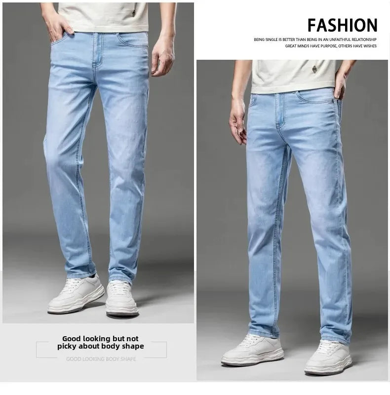 2025 Brand Jeans Summer Style Utr Thin Light Men's Jeans Fashion Male Casual Denim Men's Jeans Slim Wholesale Jeans