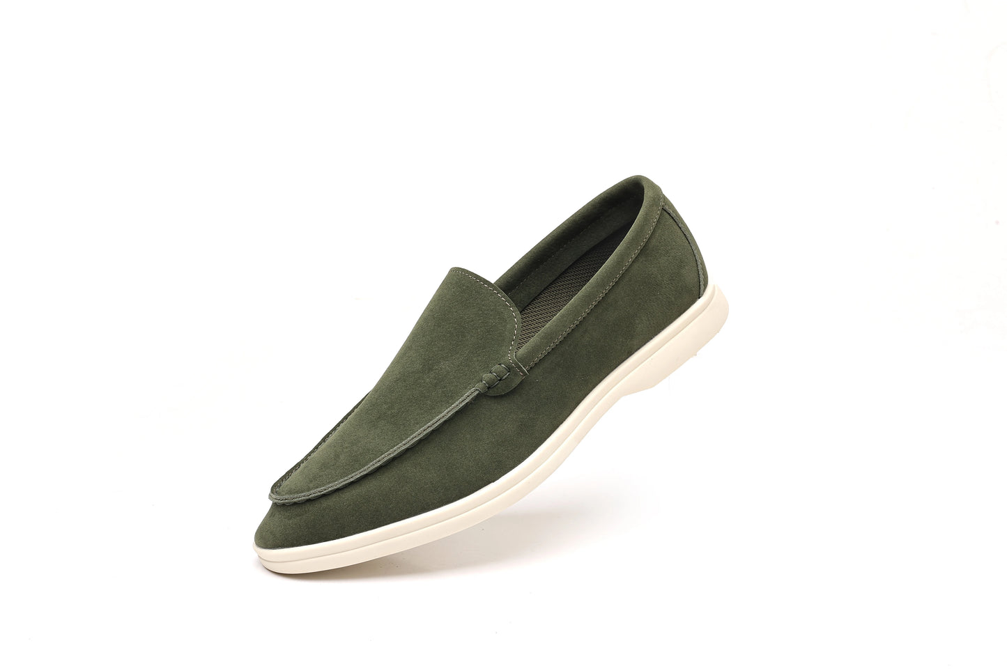 Men’s Leather Loafers 3205 – Square Toe Slip-On Casual Shoes