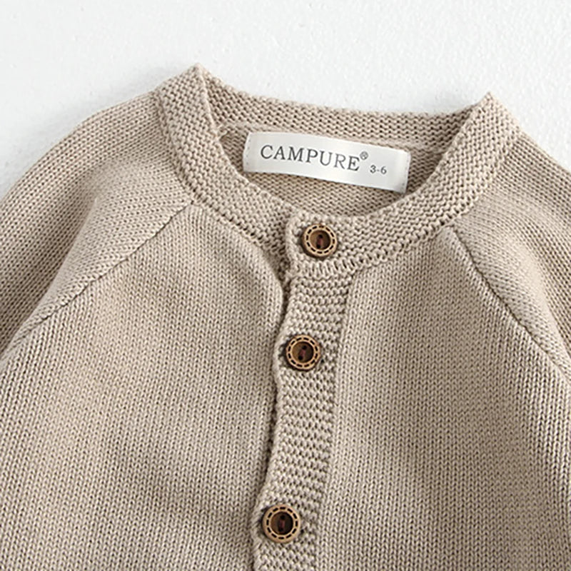 MILANCEL 0-3 Y 2024 Autumn Baby Sweater Infant Girls Mushroom Embroidery Cardigan Toddler Boys Knitted Coat Optional Bodysuit