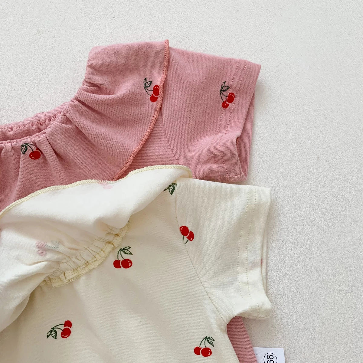 Summer Baby Romper for Girls Newborn Jumpsuit Cherry Cute 0-2 Years Old