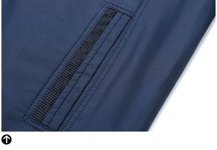 Men’s Business Casual Jacket – SFABL Zipper Outerwear for Spring & Autumn