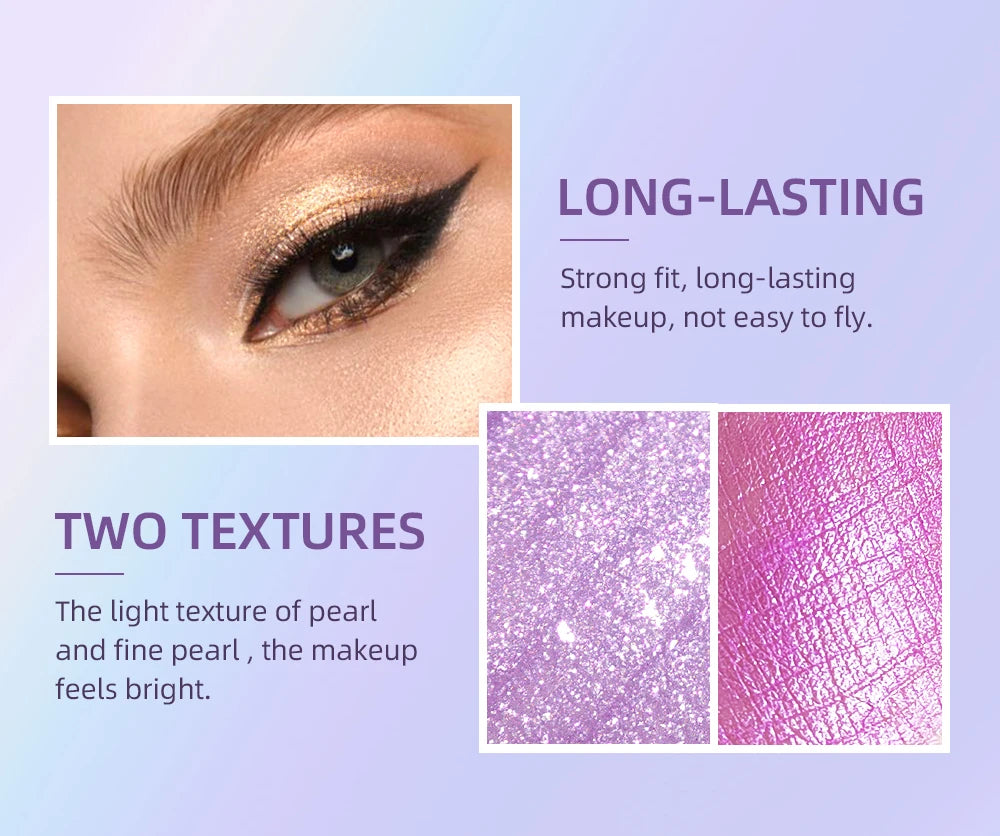 Diamond Shimmer Waterproof Liquid Glitter Eyeliner Eyeshadow Shiny Metallic Eyeliner Pen Eye Beauty Party Makeup Eye Shadow