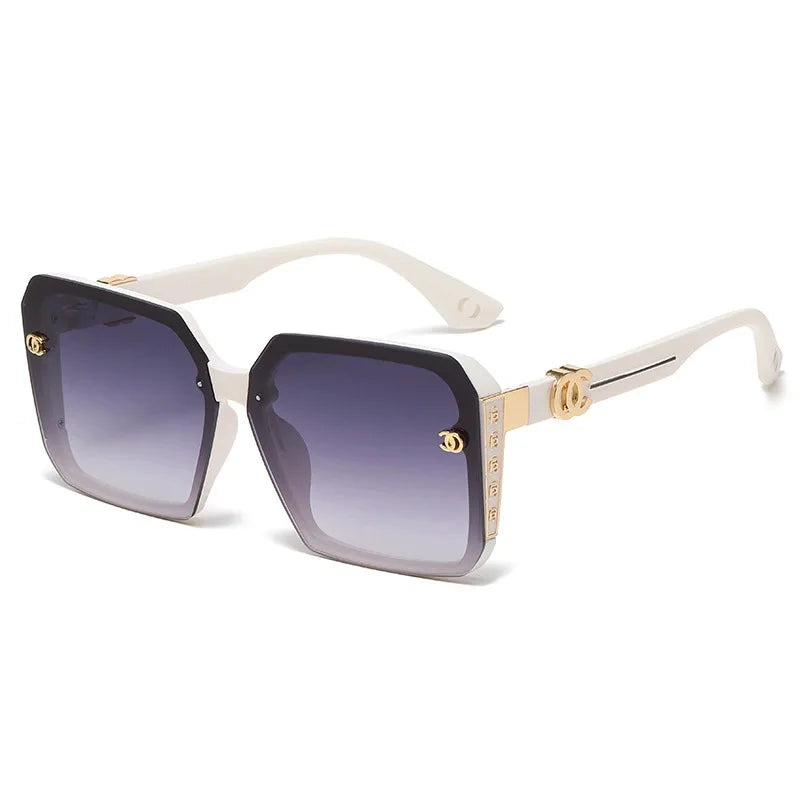 Women’s Classic Box Sunglasses – Grey Lens, TR+Metal Frame (Spring 2025)