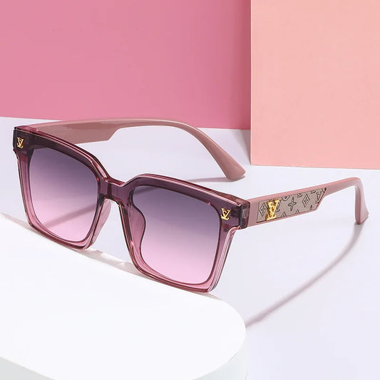 2025 Square Sunglasses for Men & Women – Neutral Leather Design