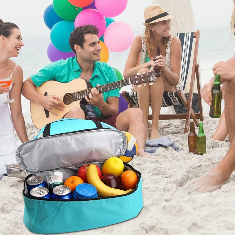 Heat Preservation Picnic Beach Bag Women Mesh Transparent Double-layer Swim Storage High Capacity Shopping Waterproof Bags Tote