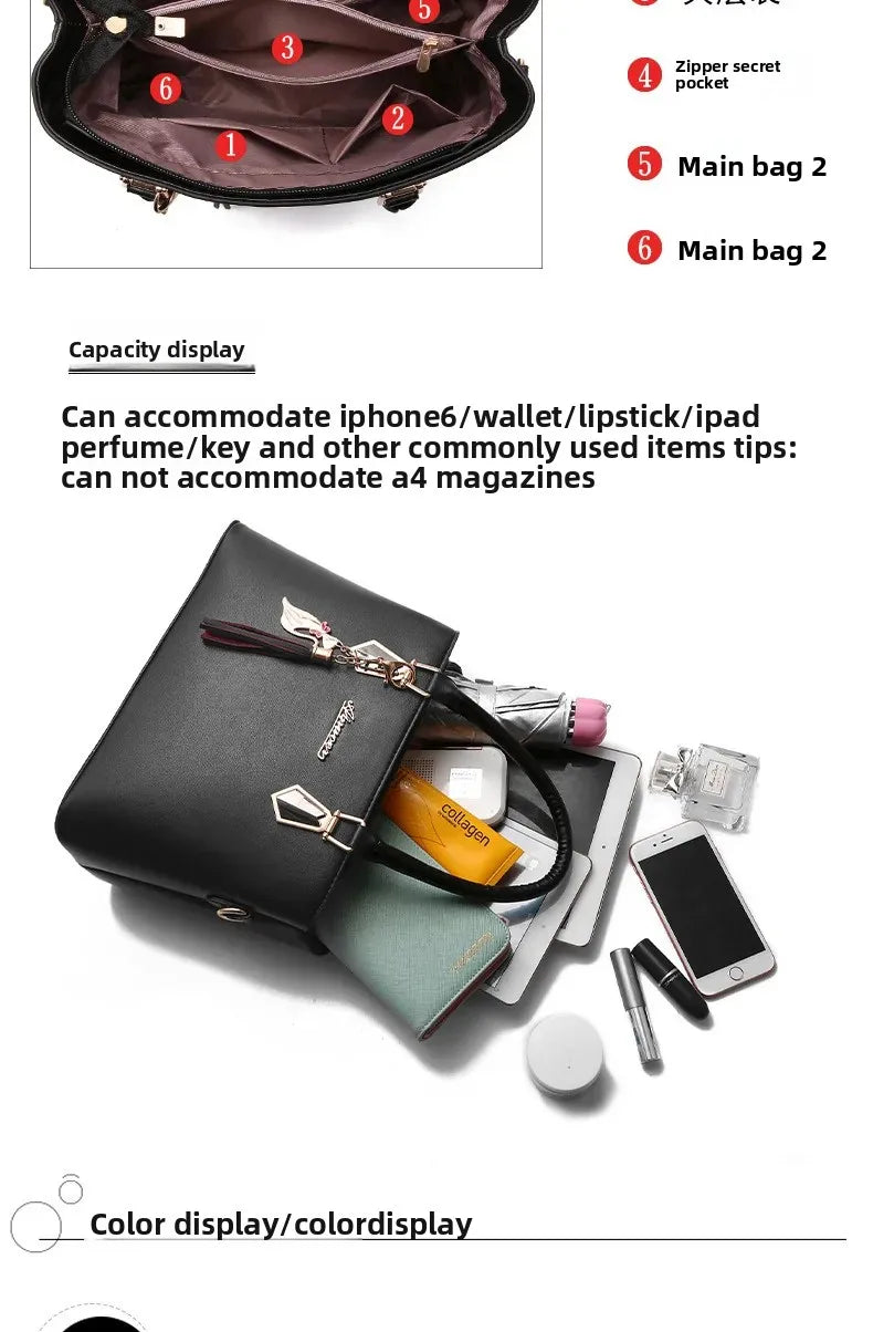 New Fashionable Mother-Daughter Large Capacity Handheld Shoulder Bag