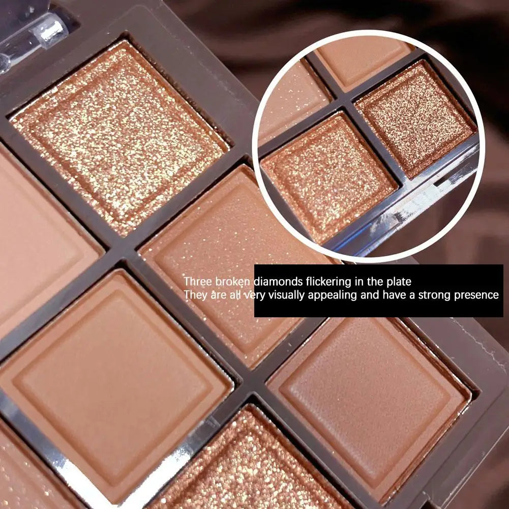 9 Colors Eyeshadow Palette Sweet Cool Girls Punk Smokey Black Grey Eye Shadow Palette Matte Eye Contouring Eye Makeup