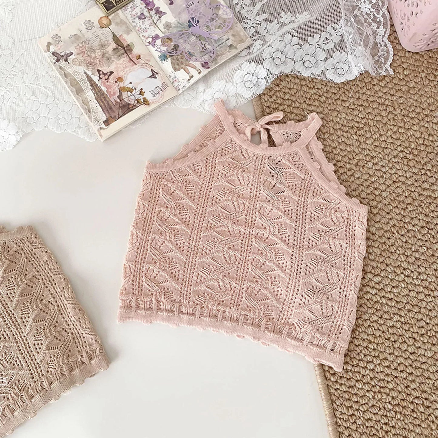 Baby Girl Sweet Summer Cardigan Bolero Jacket Short Fly Sleeve Ruffled Coat Outerwear Toddler Clothes for Wedding Birthday Party