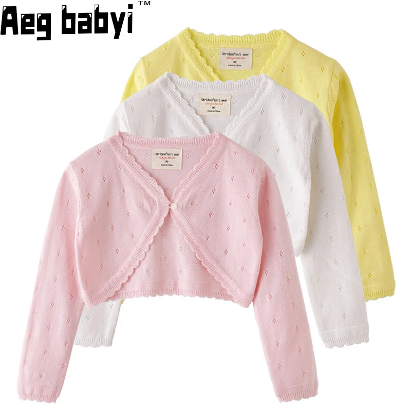 Baby Girl Shawl Jacket Summer Infant Cardigan Outerwear Baby Clothes