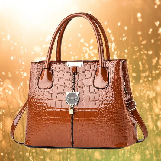 Luxury Designer Shoulder Crossbody Bags for Women Fashion High Quality Bright Leather Ladies Purses and Handbags Wallets Ssc