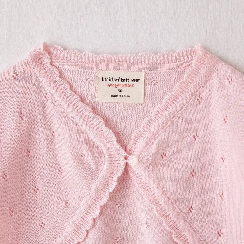 Baby Girl Shawl Jacket Summer Infant Cardigan Outerwear Baby Clothes