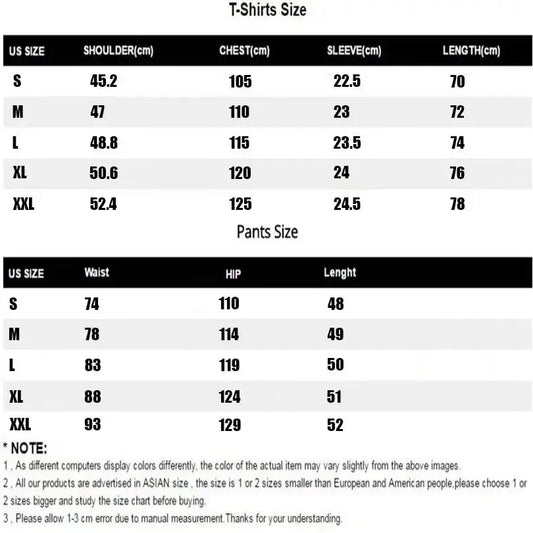 Men's printed two-piece fashionable casual round neck short sleeved T-shirt and drawstring shorts spring/summer sports suit men'