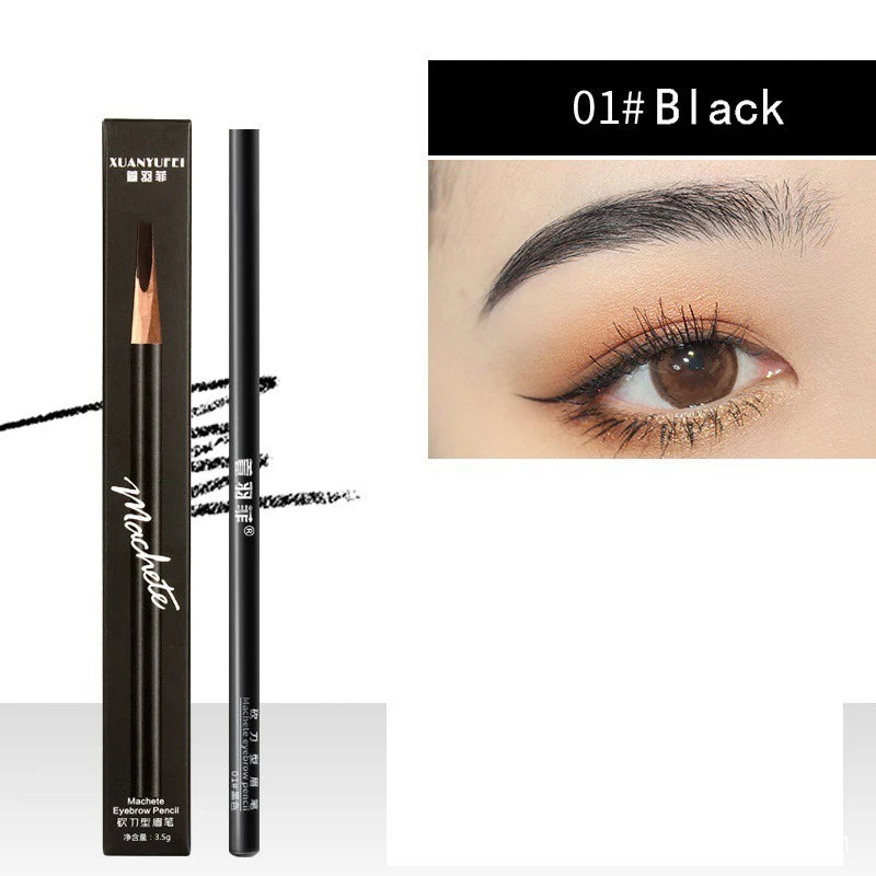 Hard core machete eyebrow pencil, designed for makeup artists, with long-lasting and distinct lines