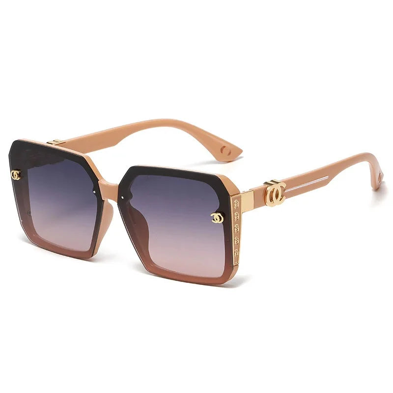 Women’s Classic Box Sunglasses – Grey Lens, TR+Metal Frame (Spring 2025)
