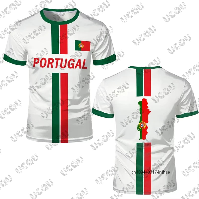 2026 Portugal Flag Print Football Jersey