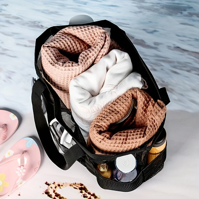Mesh Beach Bag swimming bag Oversized Beach Tote Beach Toy Bag Pack Light and Travel Smart Perfect for the beach for the sea