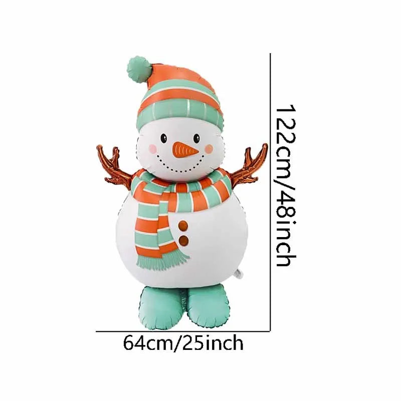 1pc Extra Large Standing Santa Claus Foil Balloon/Christmas Holiday Party Decoration/New Year Birthday Supplies Easter Gift