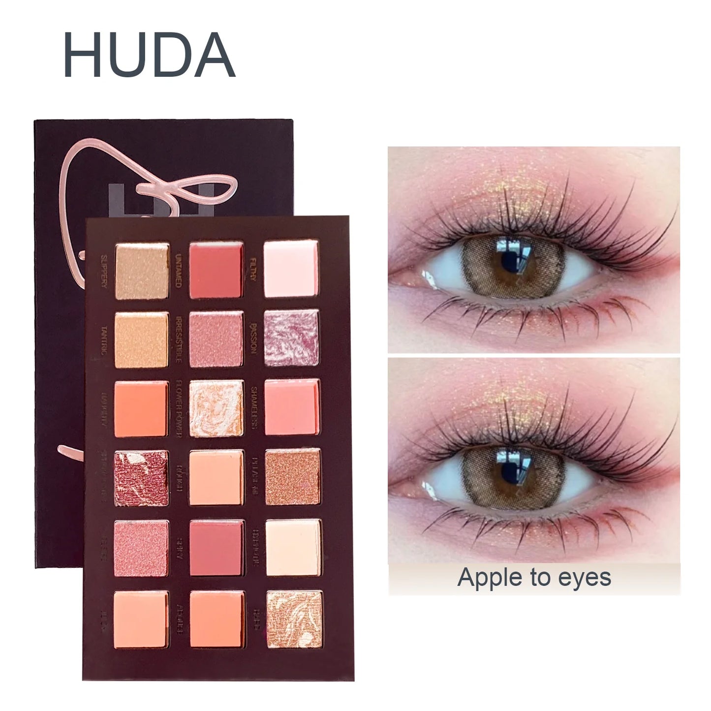 18-Color Eyeshadow Palette – Matte & Glitter, High Pigment, Long-Lasting, Smudge-Proof, Perfect for Daily & Party makeup