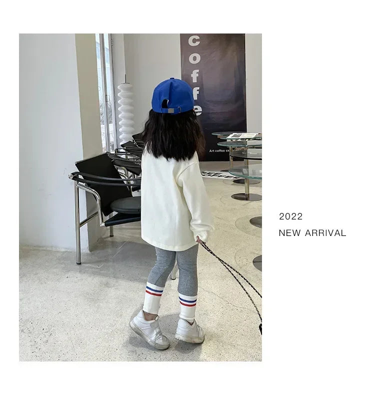 Autumn Children's Fashionable Sports Set Baby Girl Sweater