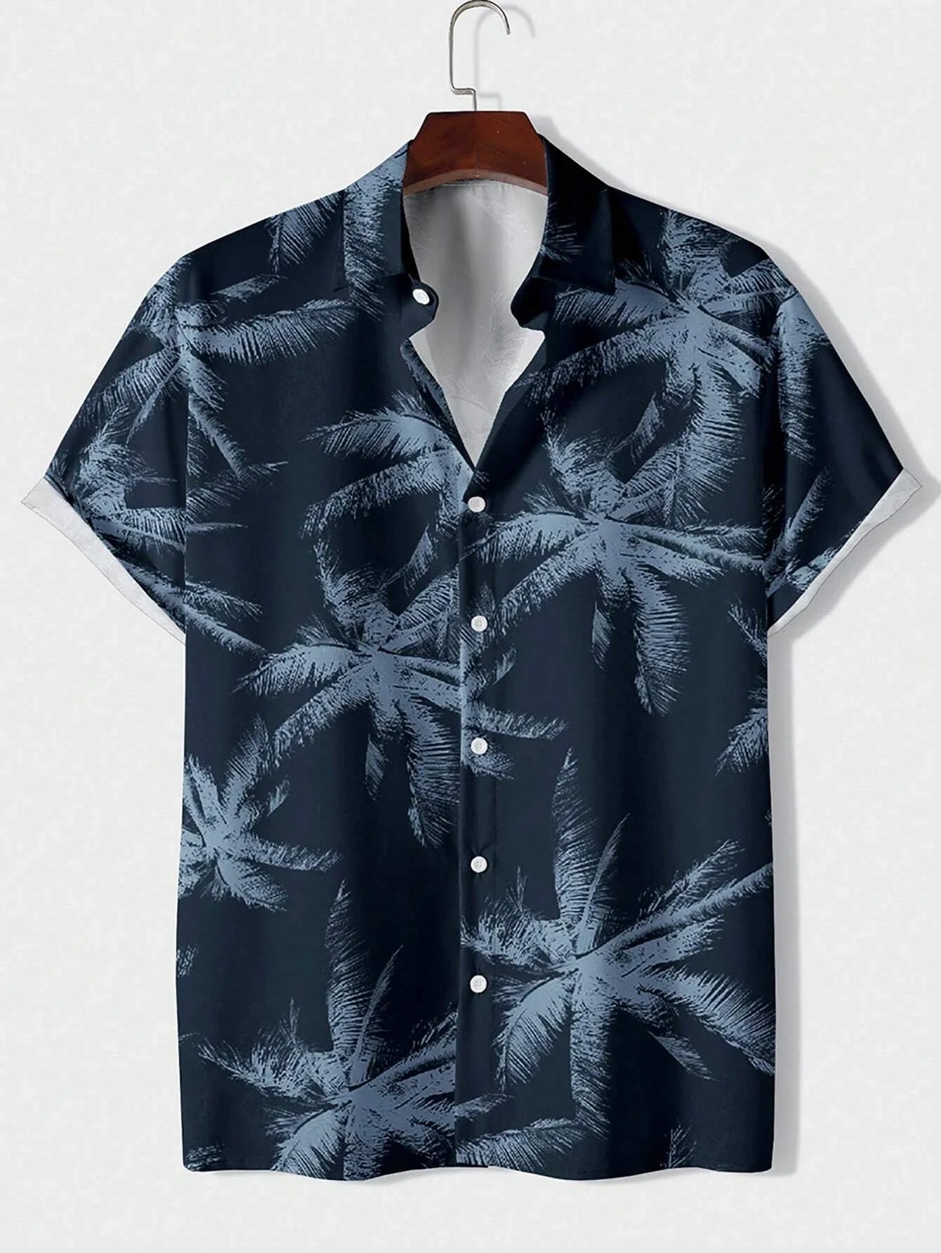 Men’s Printed Casual Shirt – Hawaiian Retro Oversized S–5XL