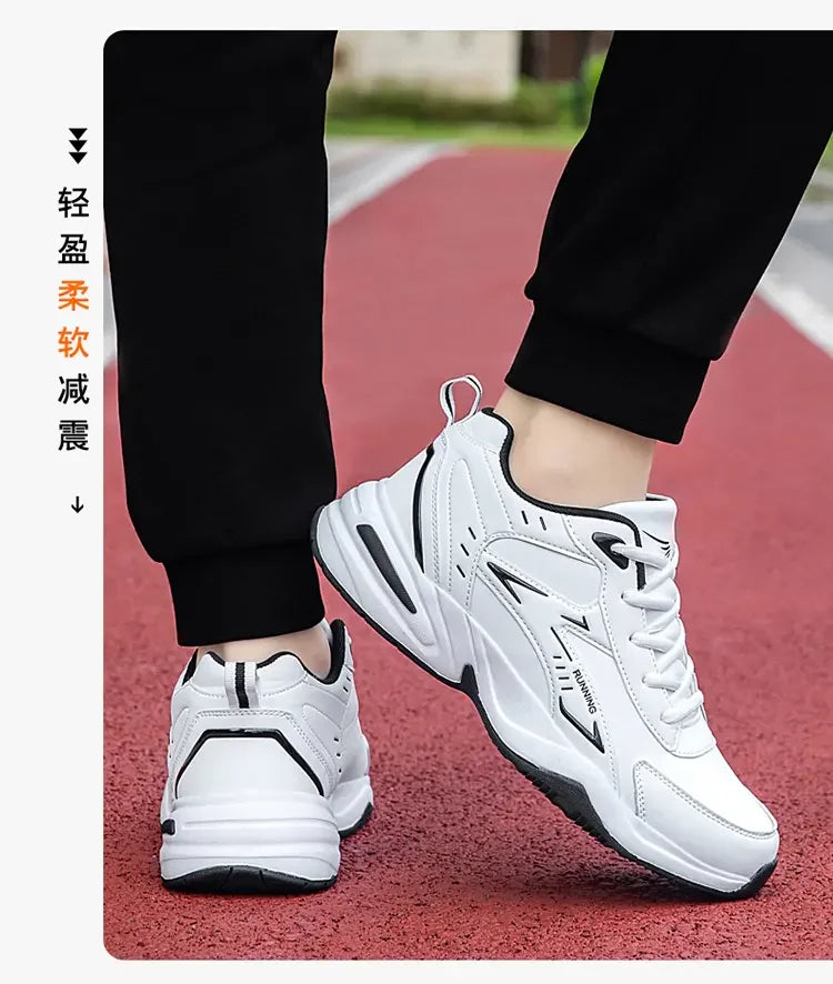 Men’s Casual Shoes B812 – Breathable PU Leather Lace-Up with EVA Sole