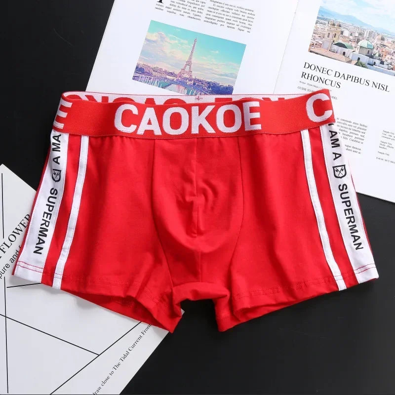 Men's Underwear Men's Boxer Briefs Comfortable Breathable Sexy Men's Shorts Solid Color Boxer Briefs Men Panties Shorts Cotton