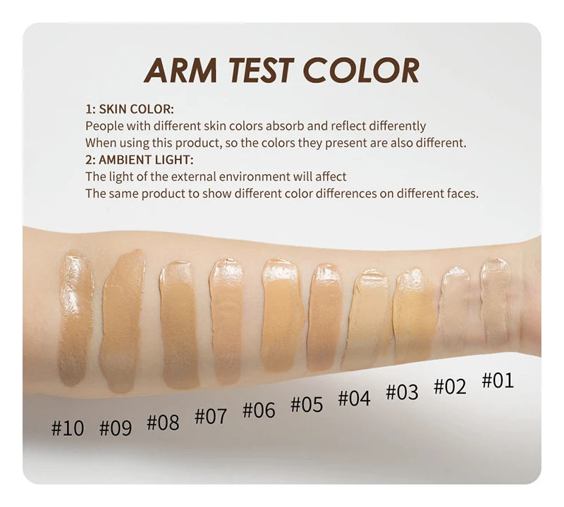 High Coverage Liquid Foundation Tint Oil Control Face Brighten Natural Concealer Waterproof BB Cream Makeup Korean Base Cosmetic