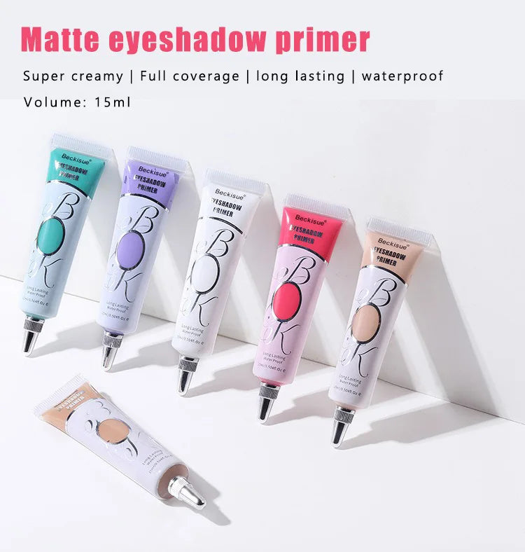 White Dark Eye Shadow Base Cream Eye Concealer Easy To Color Base Makeup 24 Hours Makeup Waterproof Matte Eyeshadow Primer