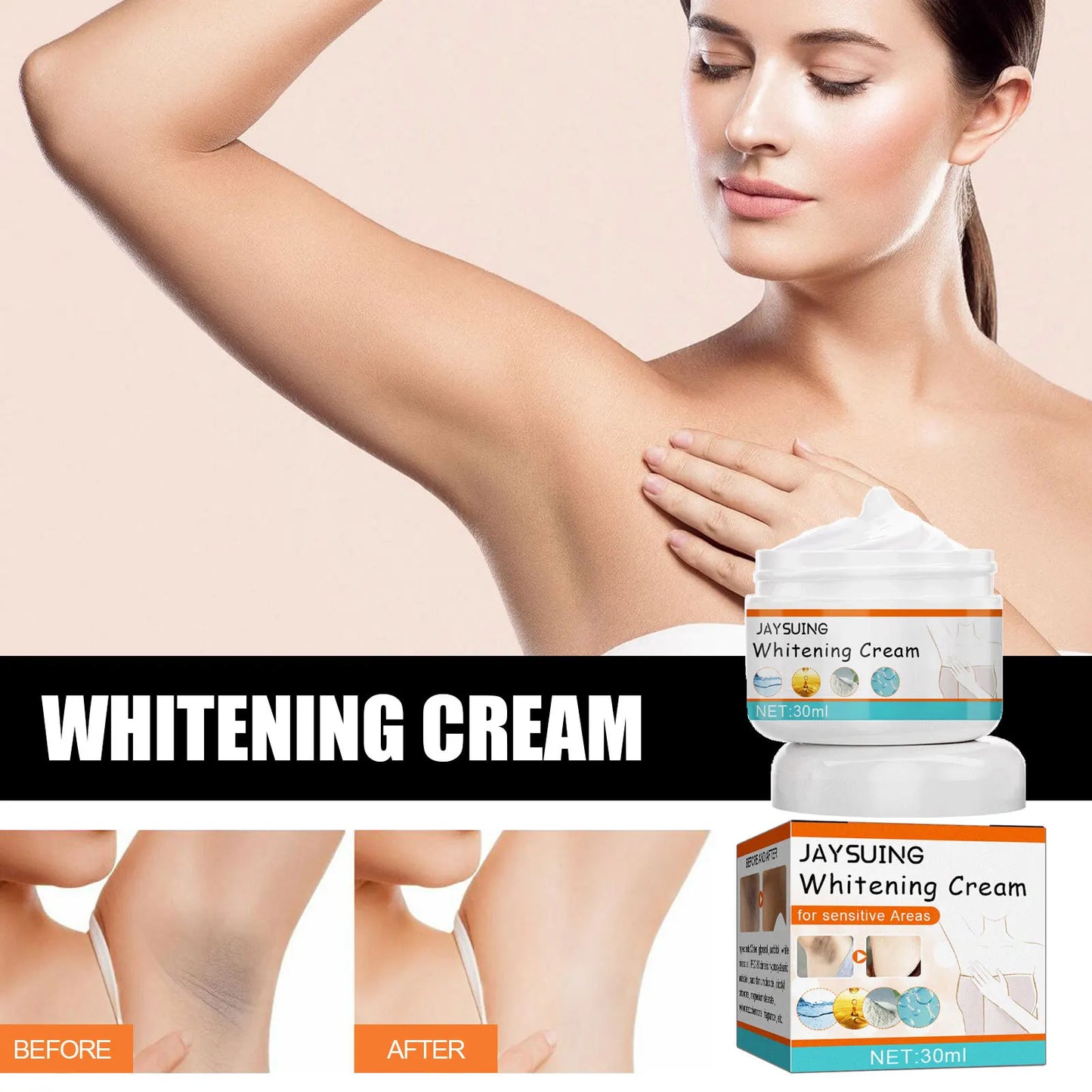 30ML Underarm Beauty Cream Body Brightening Cream Fades Melanin And Black Spots Underarm Deodorization&Moisturizing Care Product