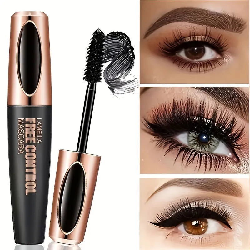 8d Silk Fiber Eyelash Mascara Waterproof Thick Lengthening MascaraCurling Long Black Extension