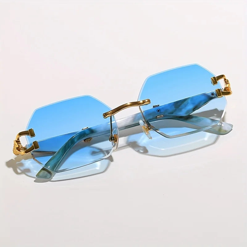 Women’s Geometric Leopard Print Sport Glasses – Lightweight & Durable Frame