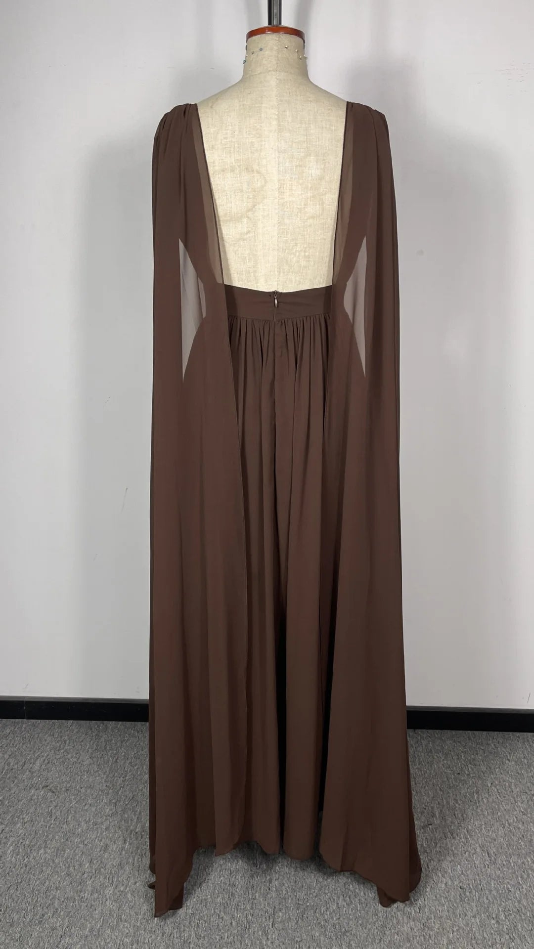 BKLD 2026 Autumn Winter New Women Clothing Chiffon Pleated Backless Dress Solid Color Elegant Evening Party Dress Sleeveless