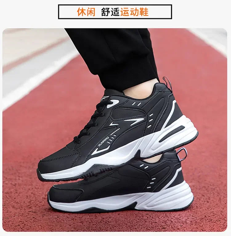 Men’s Casual Shoes B812 – Breathable PU Leather Lace-Up with EVA Sole