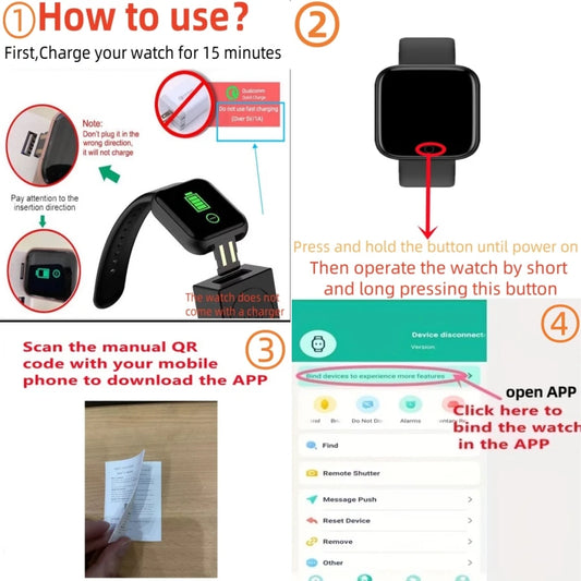 Bluetooth Smart Watches For Women Men Networked Phone Control Music Smartwatch Fitness Sports Bracelet Health Monitor Clock Y68