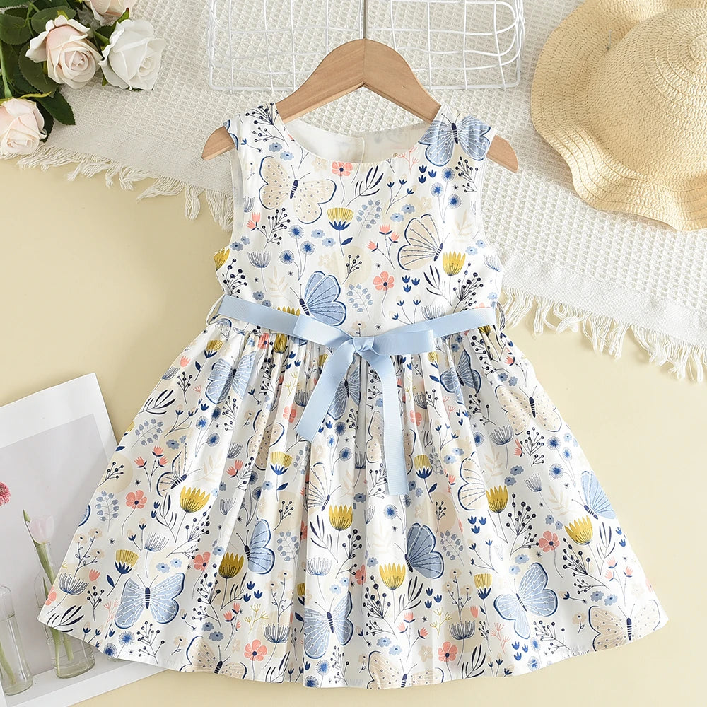 Melario Bow Girl Princess Dress New Summer Kid Girls Dress