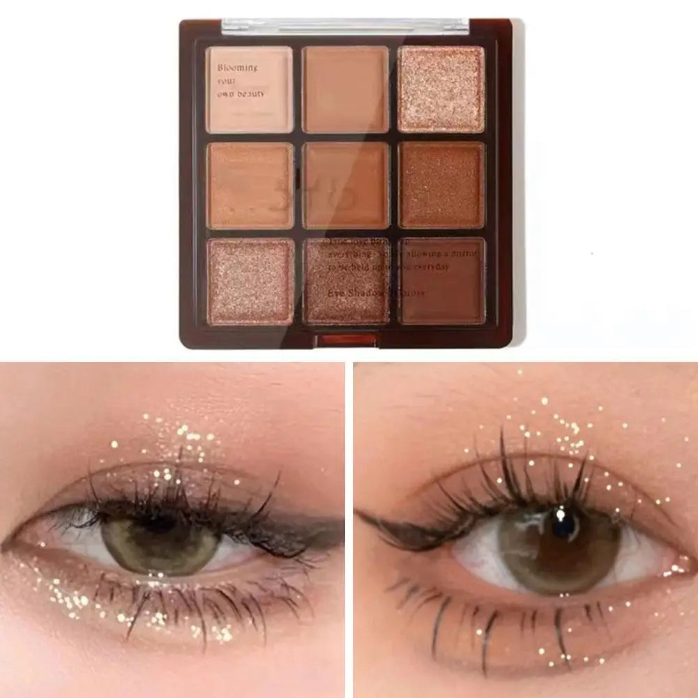 9 Colors Eyeshadow Palette Sweet Cool Girls Punk Smokey Black Grey Eye Shadow Palette Matte Eye Contouring Eye Makeup