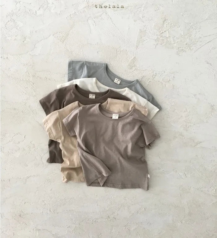 Baby Boy Stripe Shirt Summer Casual Short Bat Sleeve Kids Shirt for Boys