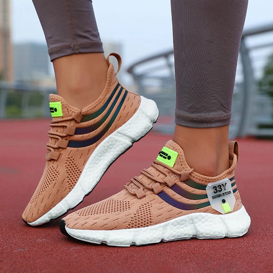 Women’s Casual Sports Sneakers – Lightweight Anti-Slip Running & Walking Shoes | حذاء رياضي نسائي كاجوال – خفيف الوزن، مانع للانزلاق، للجري والمشي