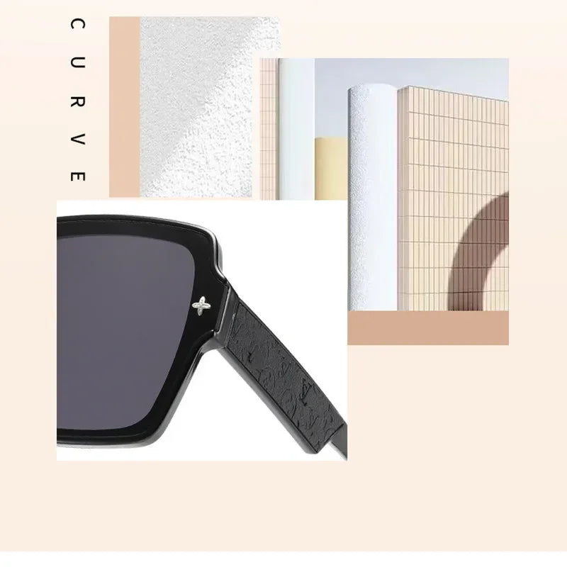 Luxury Women’s Retro Sunglasses – Large Frame UV400 Driving Shades