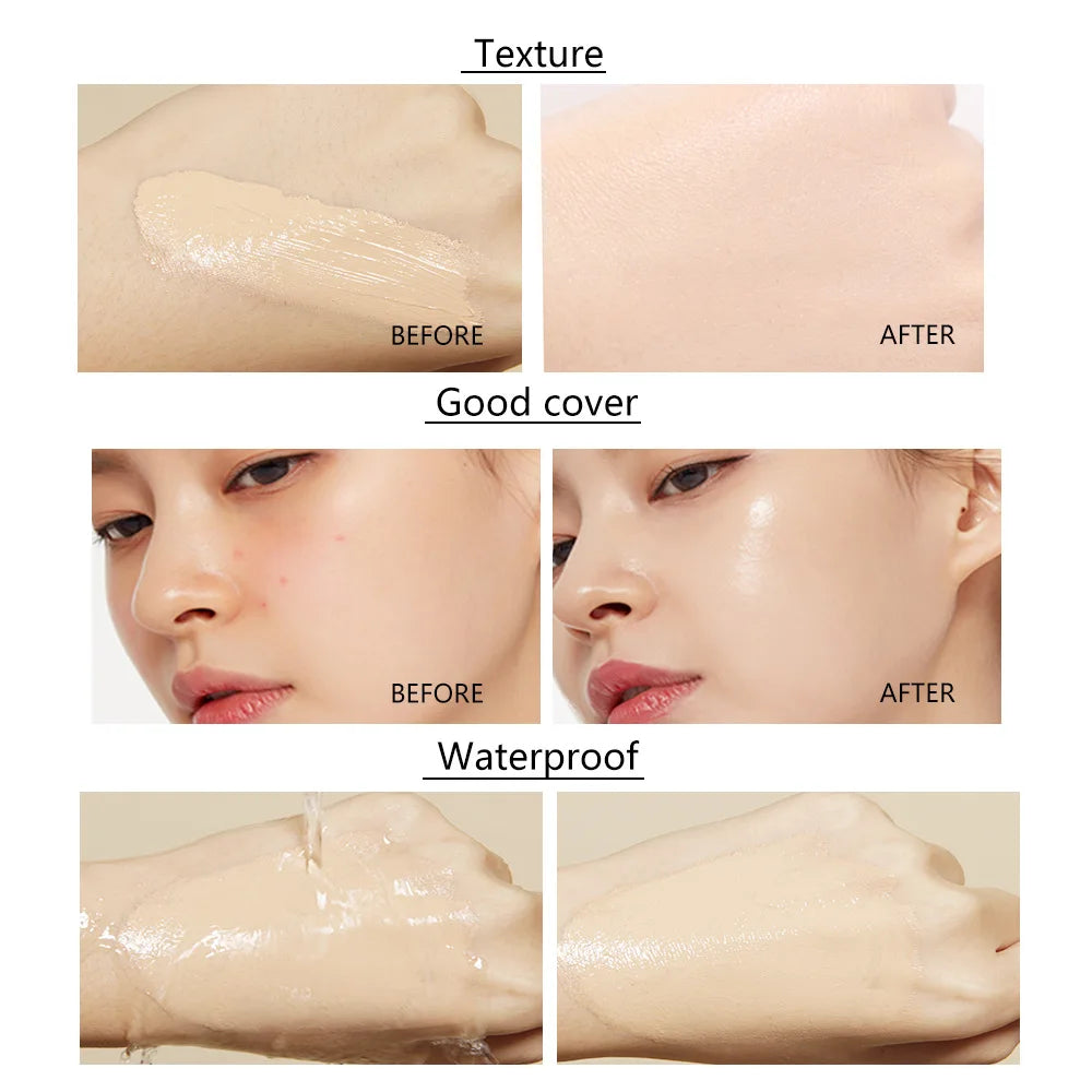 ✨ Liquid Transparent Foundation – Natural Finish & Flawless Coverage 🔷 فاونديشن سائل شفاف – تغطية طبيعية تخفي العيوب بدون تكتل