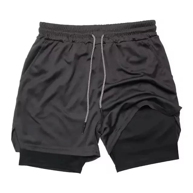 🩳 Men's Camouflage Mesh Running Shorts – Multi-Pocket Fitness & Beachwear | شورت رجالي رياضي بطبعة التمويه – شبكي وخفيف بجيوب متعددة للجيم والشاطئ