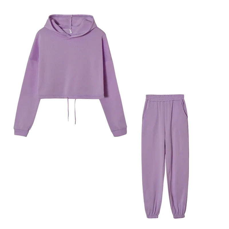 🔥 Women’s 2-Piece Long Sleeve Sport Set – Trendy Casual Fit | طقم رياضي نسائي قطعتين بأكمام طويلة – تصميم عصري مريح بخصر أنثوي أنيق