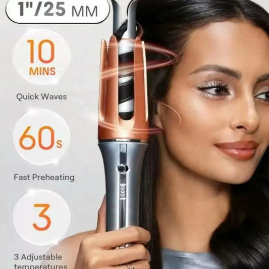 🌪️ Automatic Curling Iron – Big Waves Hair Styler for Women | جهاز لف الشعر الأوتوماتيكي – لتموجات كبيرة وناعمة للنساء