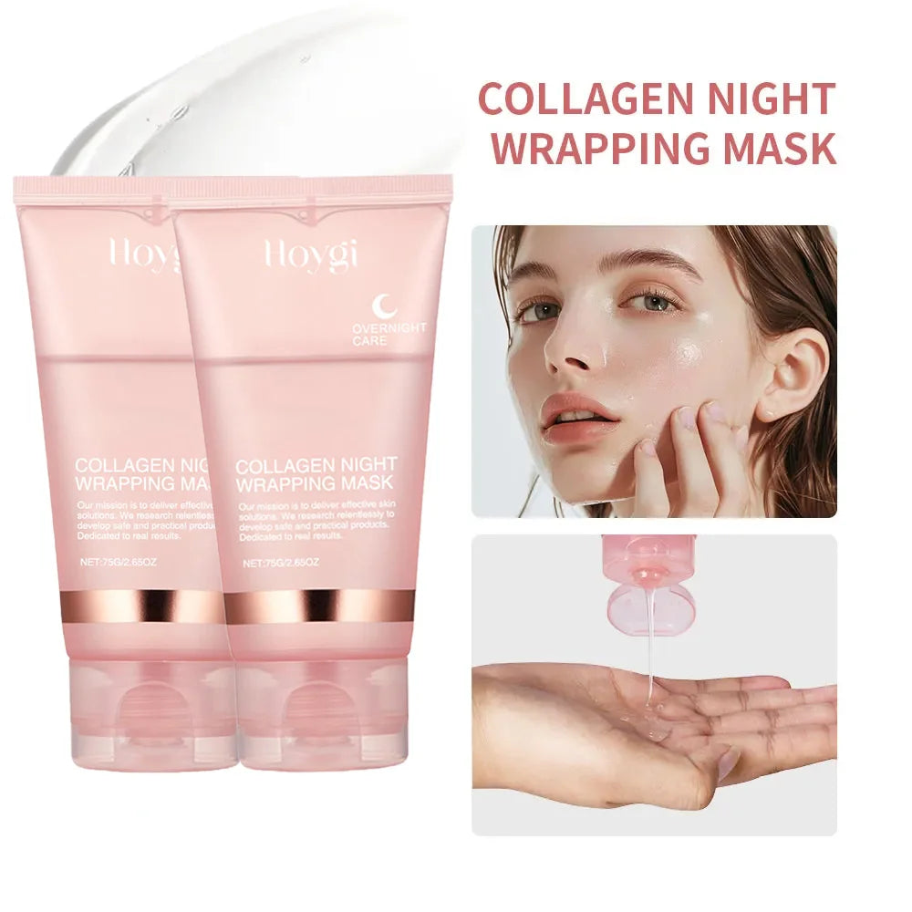 Korean Collagen Overnight Peel-Off Facial Mask โ Deep Hydration Night Care Set | ููุงุน ูููู ููุฑู ุจุงููููุงุฌูู โ ู
ุงุณู ุชูุดูุฑ ูุชุบููู ููุจุดุฑุฉ ูุฑุทูุจ ุจุนู
ู ุฃุซูุงุก ุงูููู