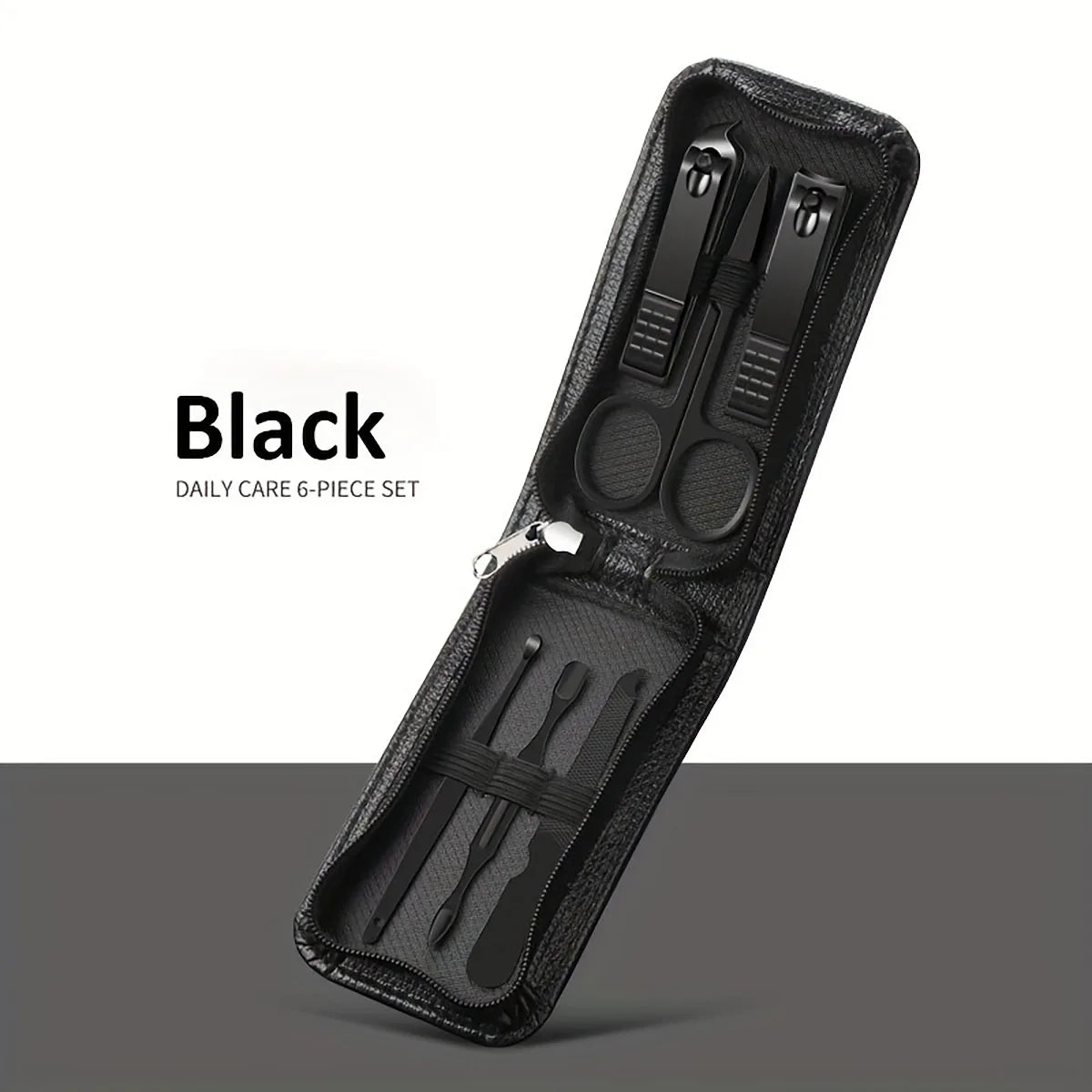 💼 6-Piece High-End Nail Clippers & Manicure Set | طقم فاخر للعناية بالأظافر – 6 أدوات احترافية للرجال والنساء