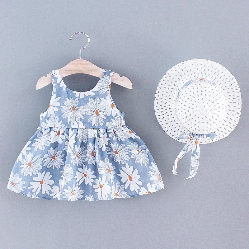 ๐ Summer Floral Princess Dress for Girls 0-3 Years ๐ โ Sweet Everyday Dress with Bow | ูุณุชุงู ุตููู ู
ุฒุฎุฑู ุจุงูุฒููุฑ ููุจูุงุช ู
ู ุนู
ุฑ 0-3 ุณููุงุช โ ูุณุชุงู ุฃู
ูุฑุฉ ูุงุนู
ู
ุน ูููููุฉ