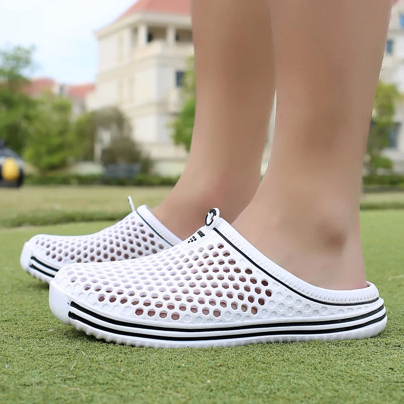 YRZL Menโs Lightweight Summer Clogs โ EVA Breathable Slip-On Sandals for Beach, Garden & Home | ุตูุงุฏู ุตูููุฉ ุฑุฌุงููุฉ ุฎูููุฉ ู
ู YRZL โ ู
ุฎุฑู
ุฉ ูุฎูููุฉ ููุจุญุฑ ูุงูุญุฏููุฉ ูุงูู
ูุฒู