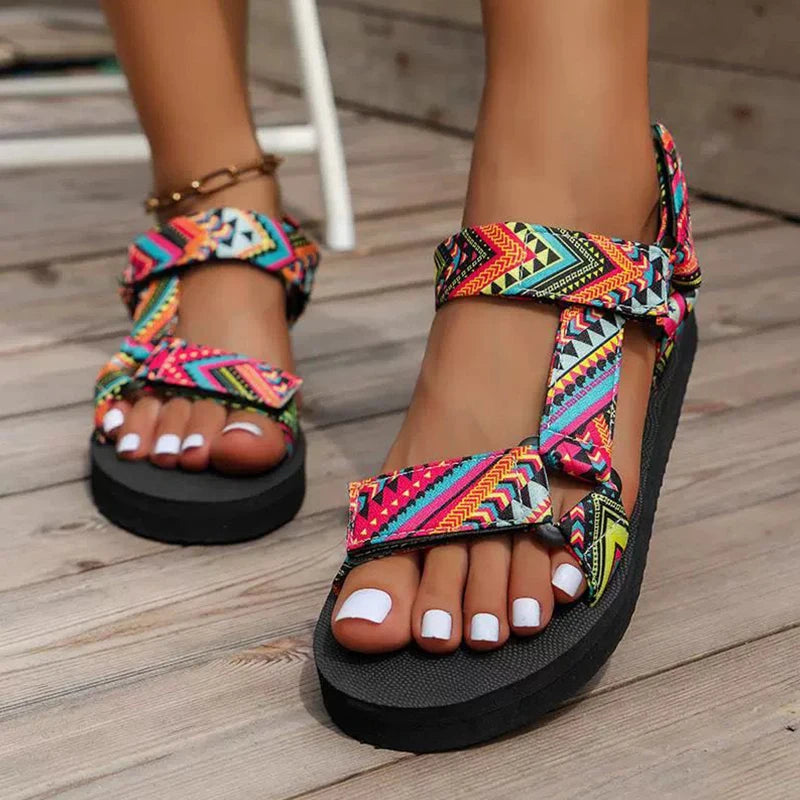 👡 Summer Hemp Rope Flat Sandals for Women – Boho Casual Beach Slip-ons | صندل نسائي صيفي بحبال القنب – تصميم مسطح مريح وكاجوال للشاطئ